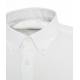 Camicia button-down in lino bianco