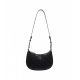 Borsa a spalla con monogramma Mini Half Moon nero