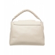 Borsa in pelle Sveva Soft Medium crema