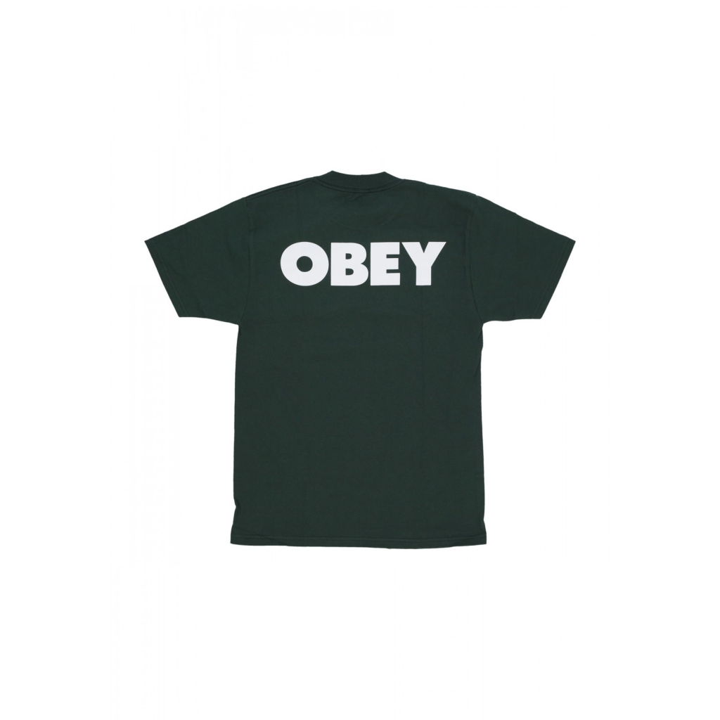 maglietta uomo obey 2 classic tee FOREST GREEN