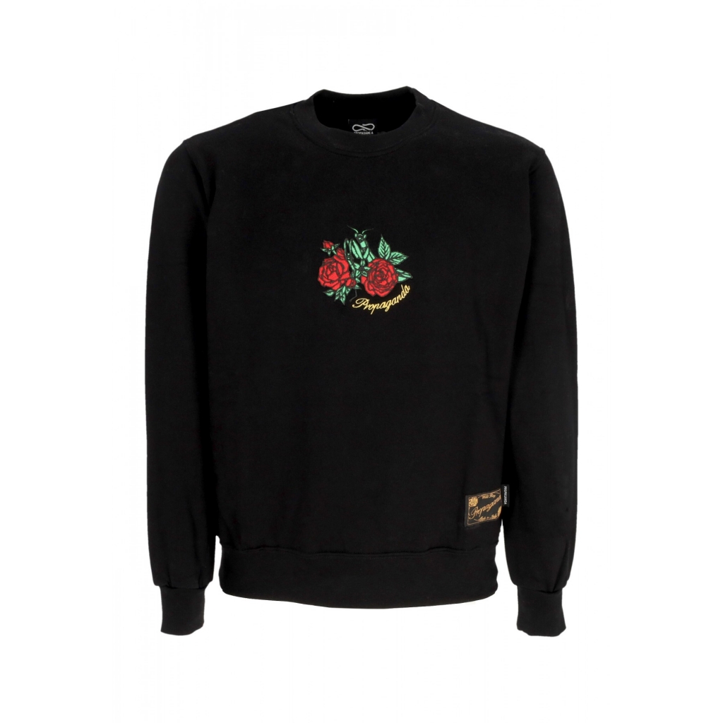 felpa girocollo uomo mantis crewneck BLACK