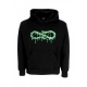 felpa cappuccio uomo logo slime hoodie BLACK