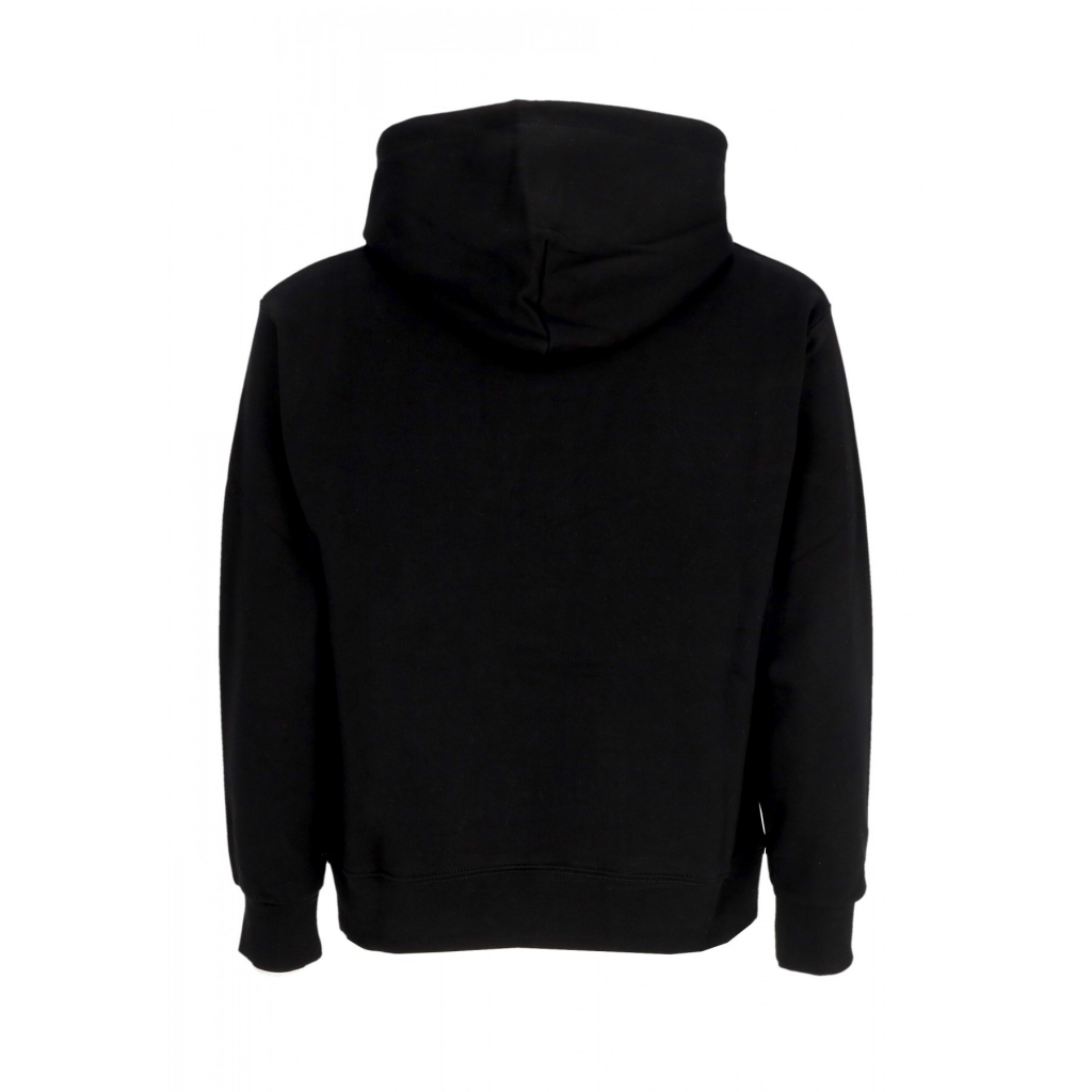 felpa cappuccio uomo logo slime hoodie BLACK