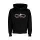 felpa cappuccio uomo logo badfate hoodie BLACK