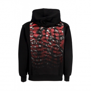 felpa cappuccio uomo ribs coral hoodie BLACK