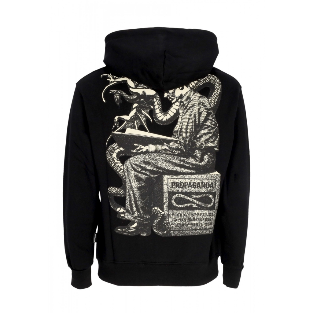 felpa cappuccio uomo dream hoodie BLACK