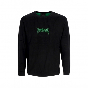 maglione uomo ribs crown jacquard sweater BLACK