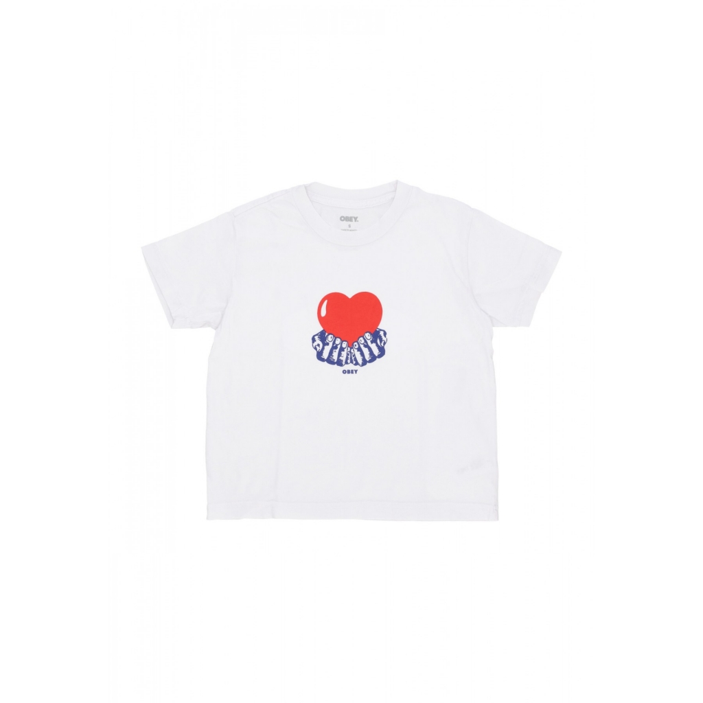 maglietta donna w pure love tee WHITE