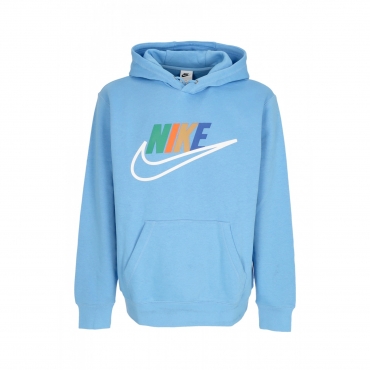 felpa cappuccio uomo sportswear futura block hoodie UNIVERSITY BLUE