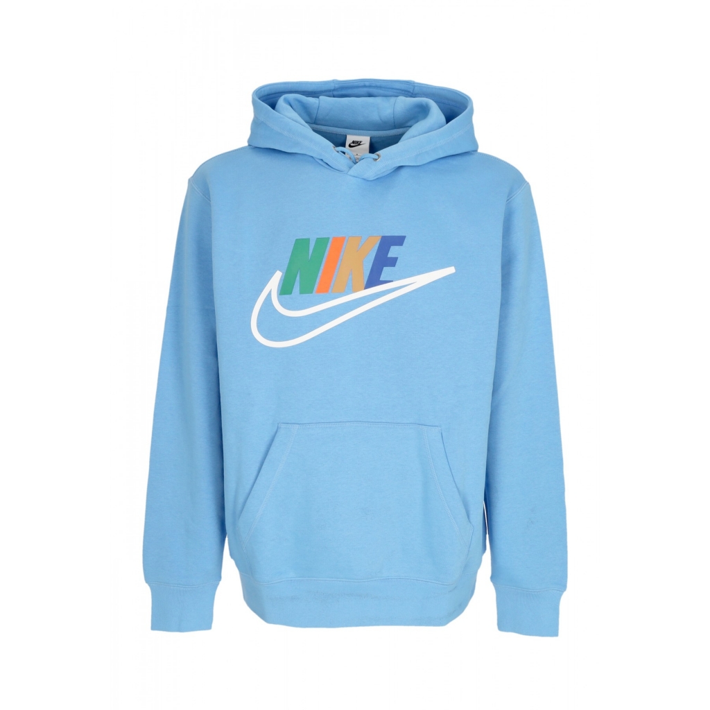 felpa cappuccio uomo sportswear futura block hoodie UNIVERSITY BLUE