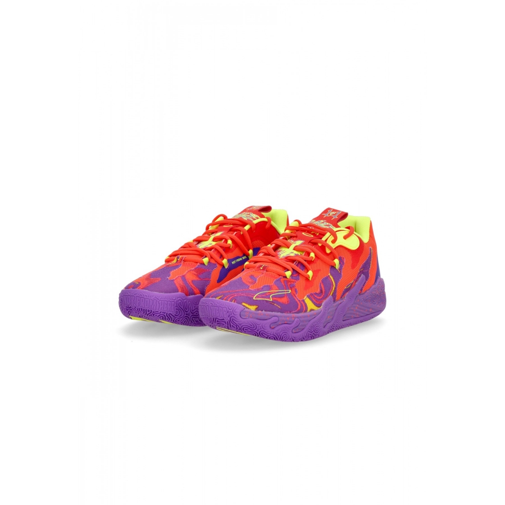 scarpa basket uomo mb03 lo lava PURPLE GLIMMER/RED