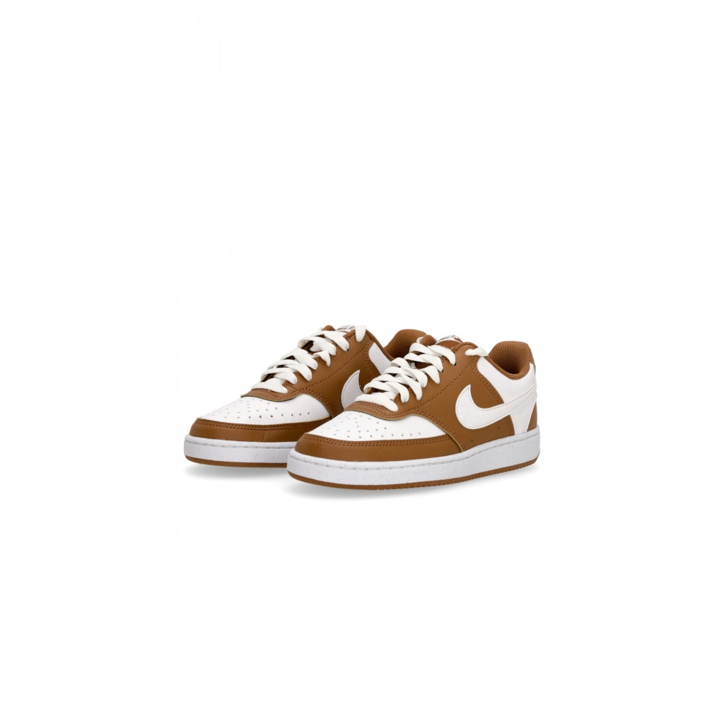 scarpa bassa donna w court vision low next nature LT BRITISH TAN/WHITE