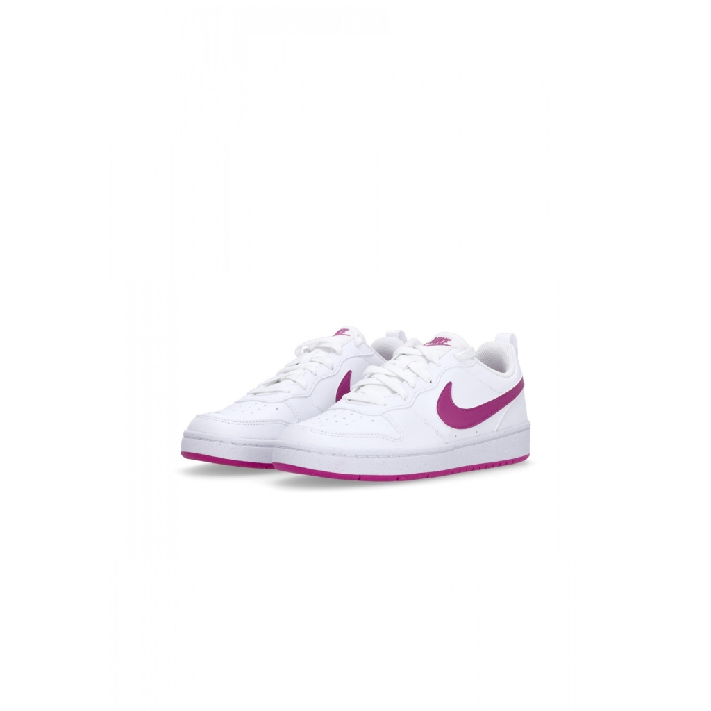 scarpa bassa ragazzo court borough low recraft gs WHITE/HOT FUCHSIA