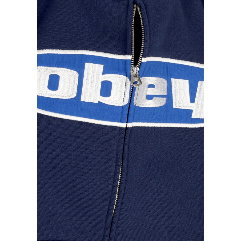 felpa cappuccio uomo boxed in extra heavy zip hoodie ACADEMY NAVY