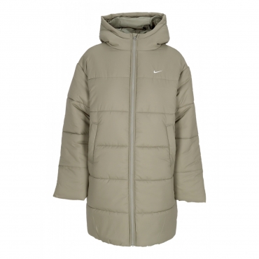 piumino donna w sportswear therma-fit classic parka LIGHT ARMY/WHITE