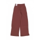 pantalone tuta felpato donna w sportswear phoenix fleece high-rise logo pant RED SEPIA