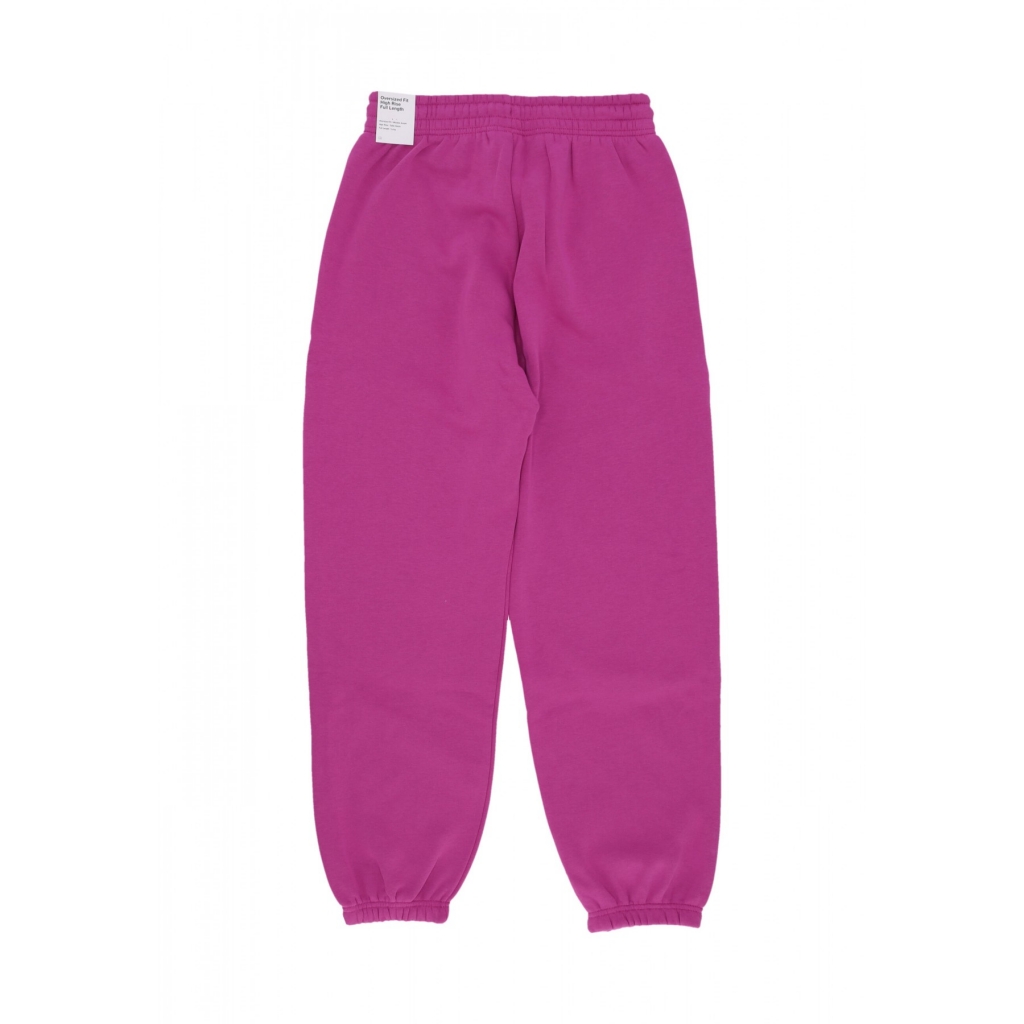 pantalone tuta felpato donna w sportswear phoenix fleece high-waisted oversized pant HOT FUCHSIA/SAIL