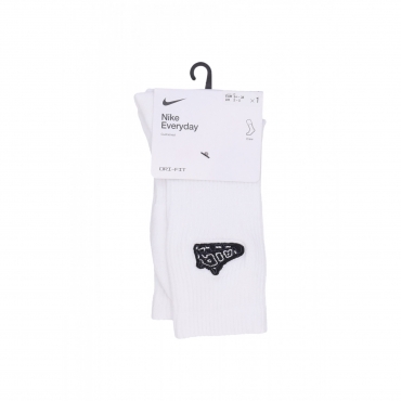 calza media uomo everyday plus uptempo patch crew socks WHITE/BLACK