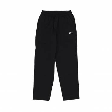 pantalone tuta leggero uomo club knit open-hem pant BLACK/WHITE