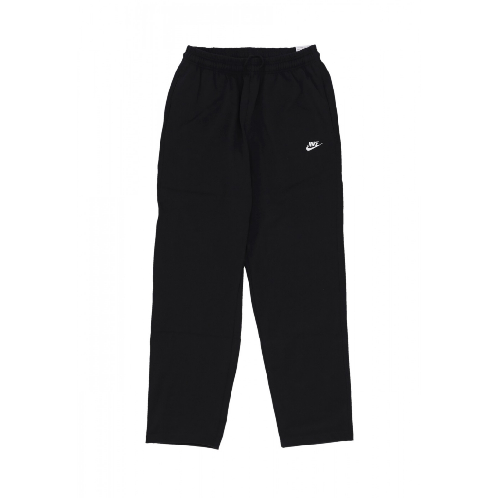 pantalone tuta leggero uomo club knit open-hem pant BLACK/WHITE