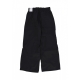 pantalone lungo donna w sportswear mid-rise repel pant BLACK/BLACK