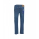 Cropped carrot jeans Scott blu