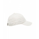 Cappello da baseball con logo ricamato bianco