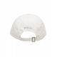 Cappello da baseball con logo ricamato bianco