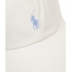 Cappello da baseball con logo ricamato bianco