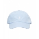 Cappello da baseball con logo ricamato azzurro