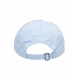 Cappello da baseball con logo ricamato azzurro