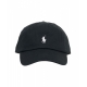 Cappello da baseball con logo ricamato nero