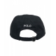 Cappello da baseball con logo ricamato nero