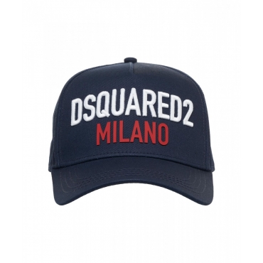 Cappello da baseball con logo blu