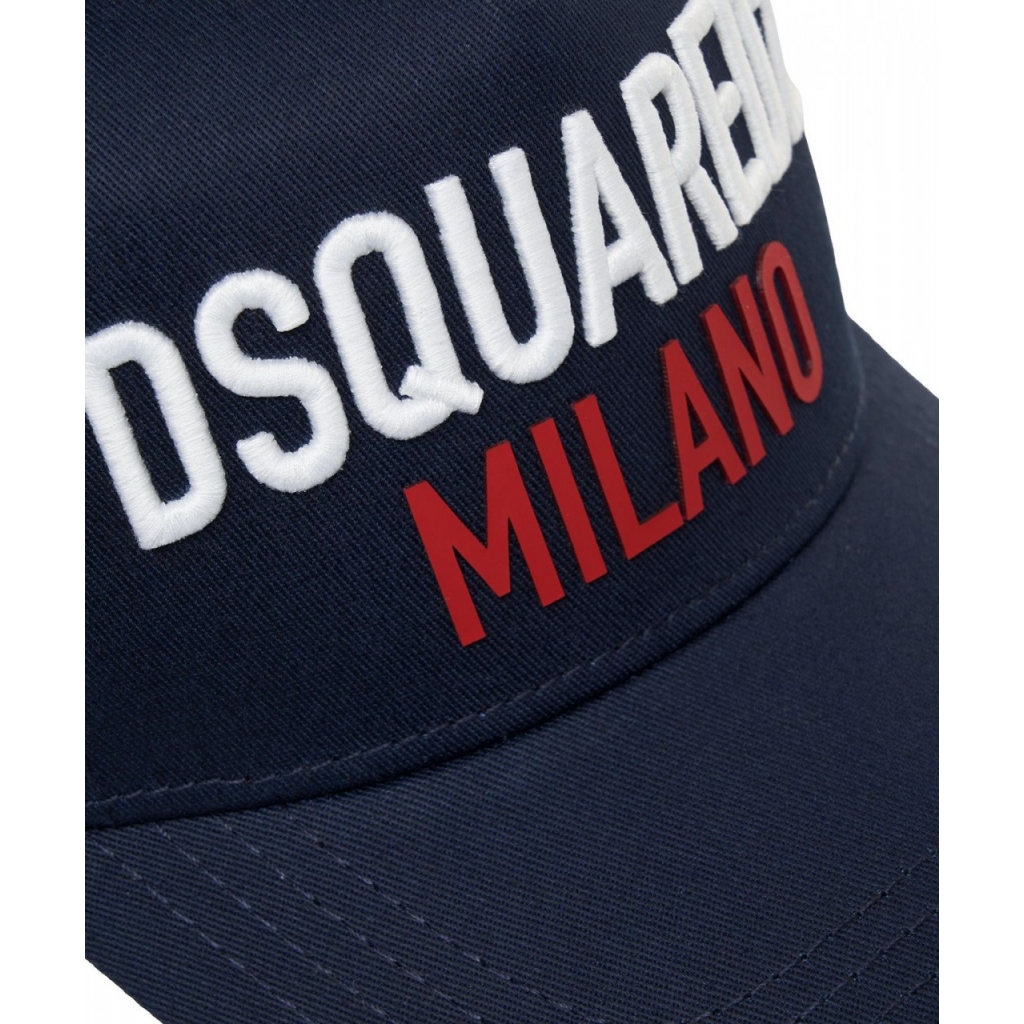 Cappello da baseball con logo blu