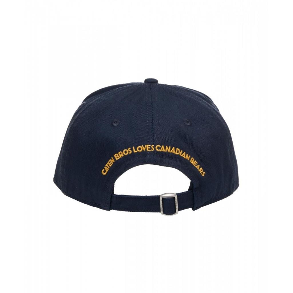 Cappello da baseball con patch logo blu