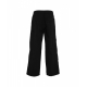 Pantaloni cargo con patch logo nero