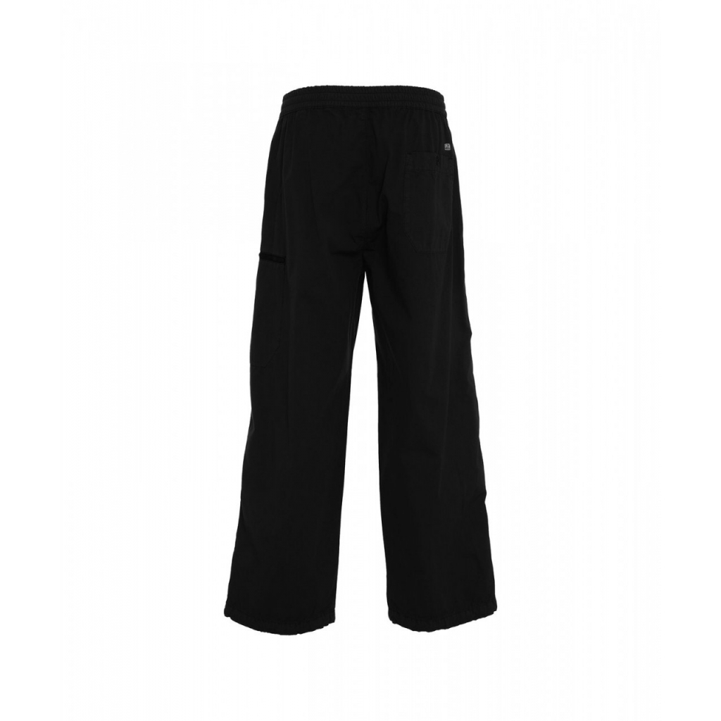 Pantaloni cargo con patch logo nero