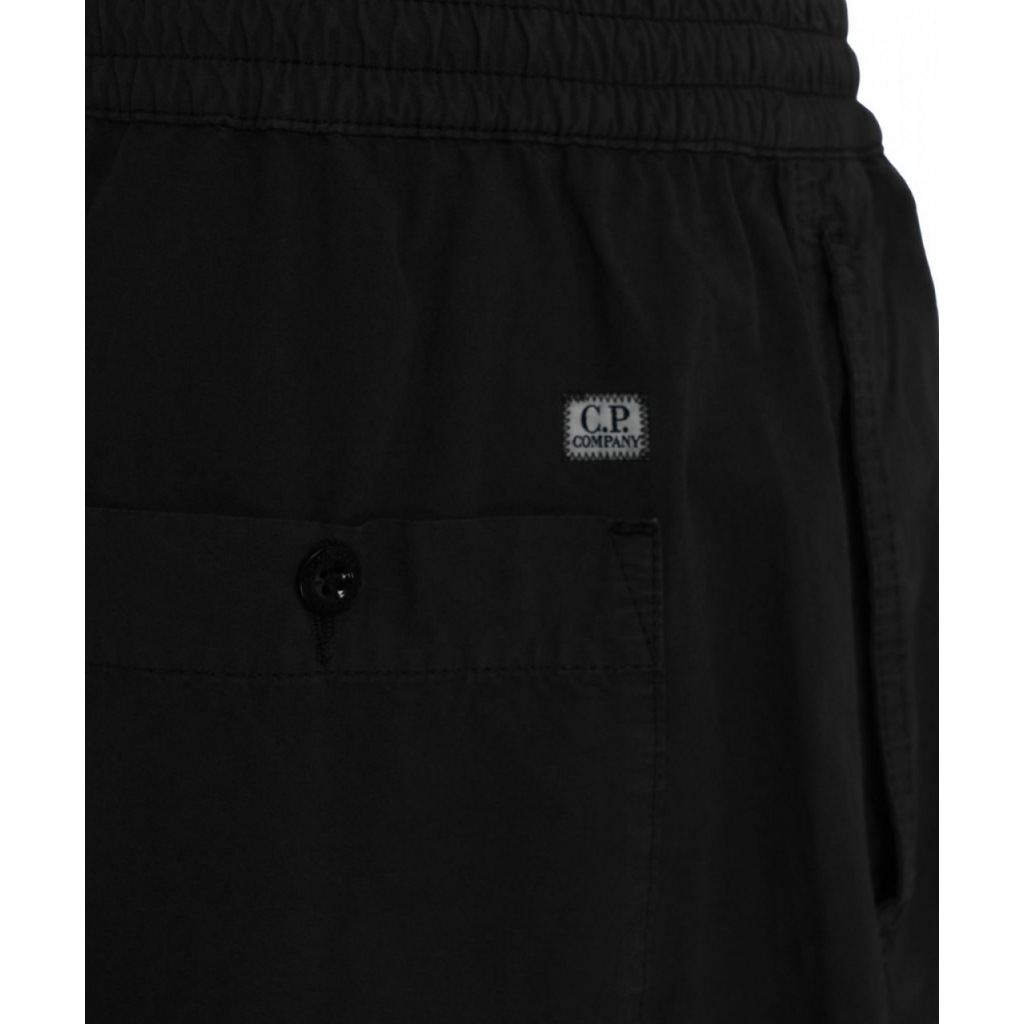 Pantaloni cargo con patch logo nero