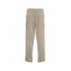 Pantaloni cargo con patch logo grigio chiaro