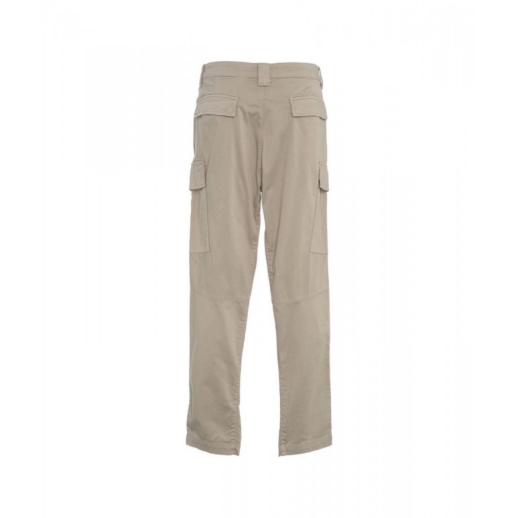 Pantaloni cargo con patch logo grigio chiaro