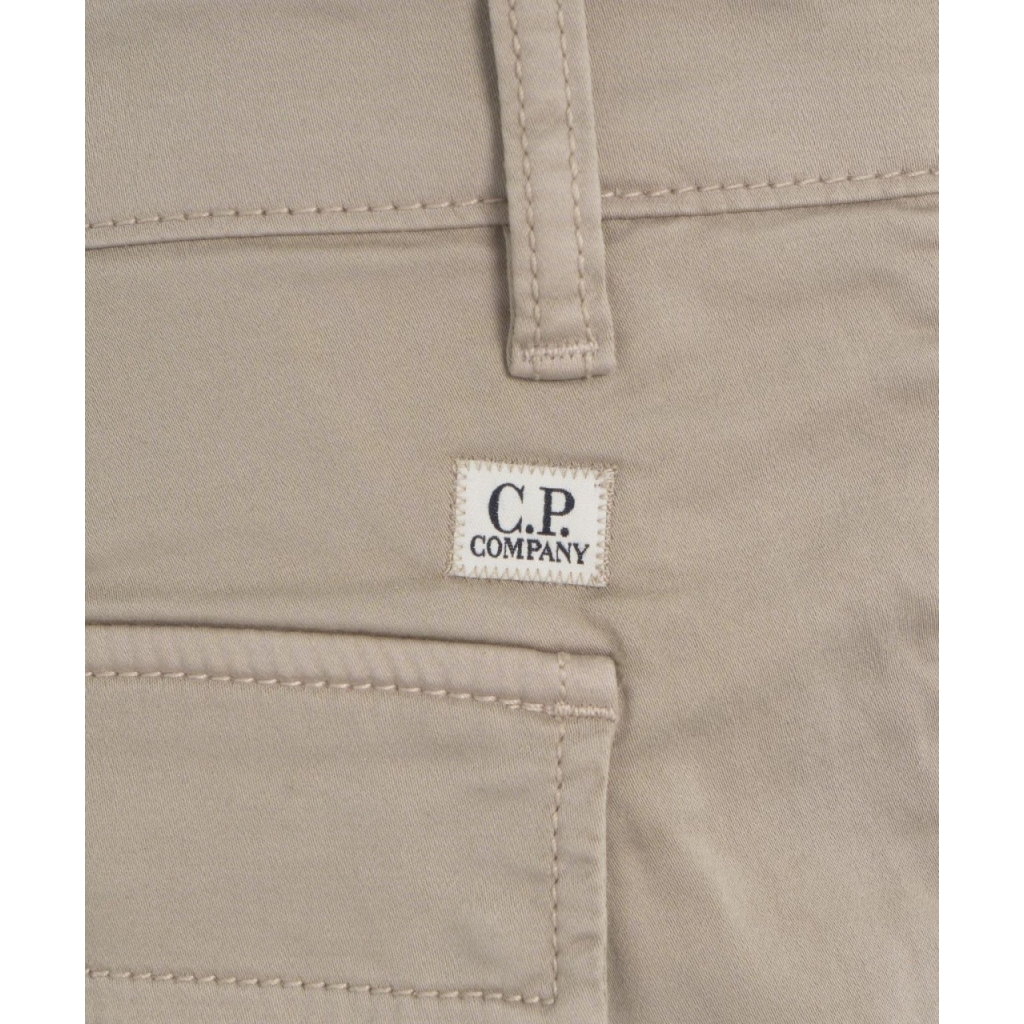 Pantaloni cargo con patch logo grigio chiaro