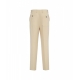 Pantaloni loose fit in misto lana beige