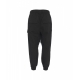 Pantaloni cargo con cavallo basso nero