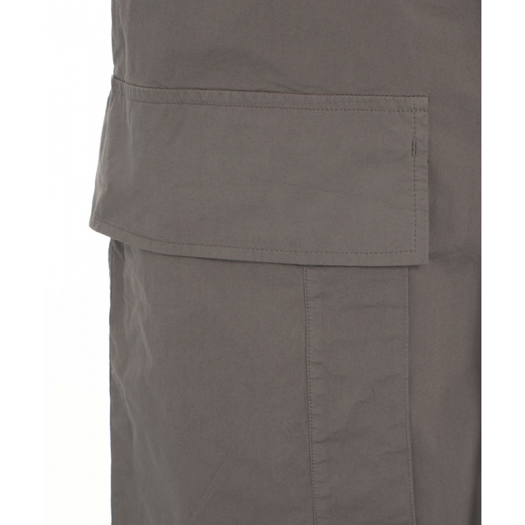 Pantaloni cargo con cavallo basso grigio