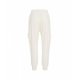 Pantaloni jogging con tasche cargo crema