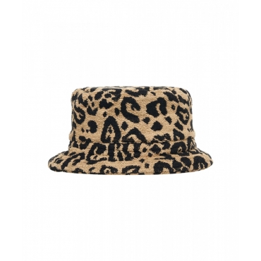 Leo bucket hat in spugna beige