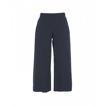 Culotte in cotone blu scuro