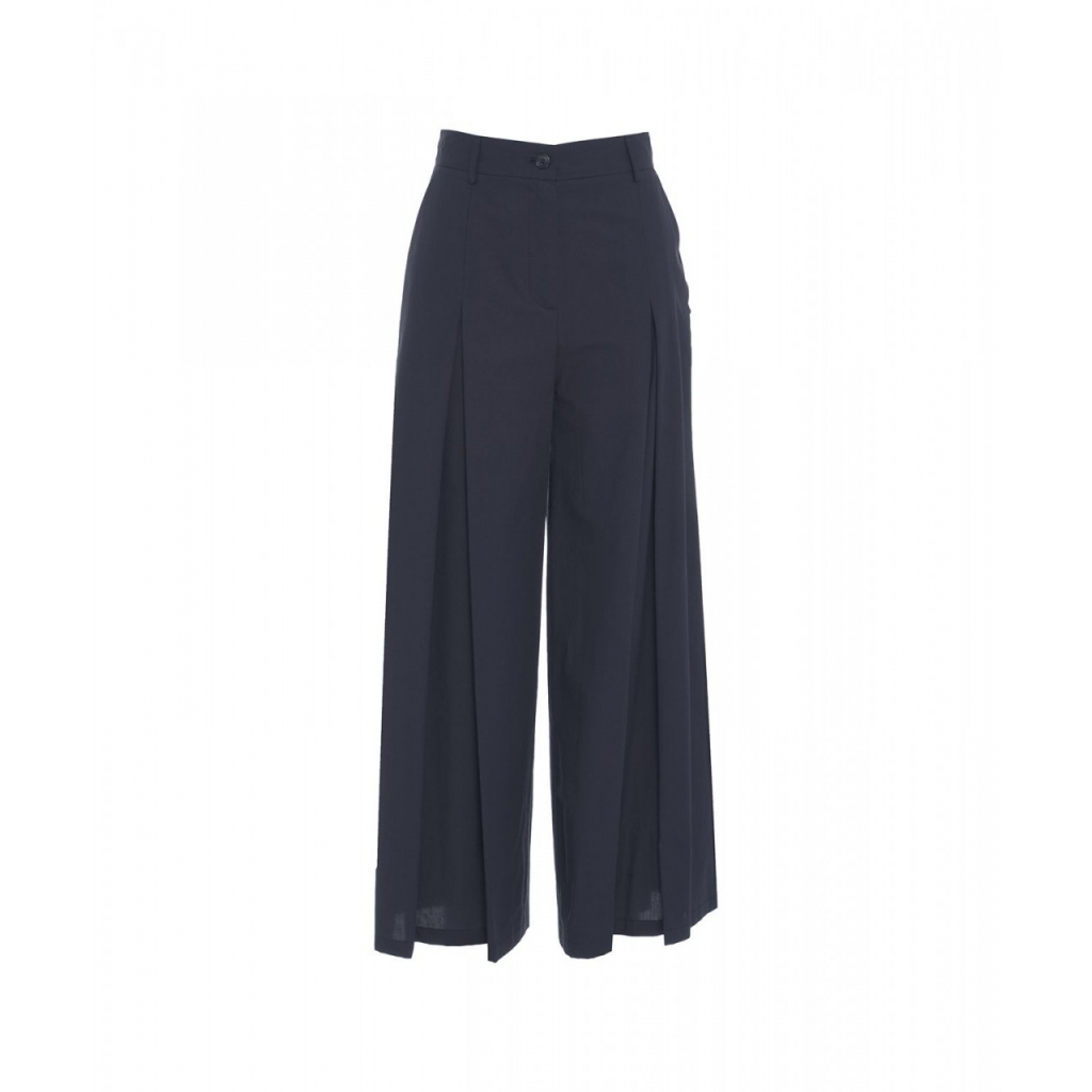 Culotte in cotone blu scuro