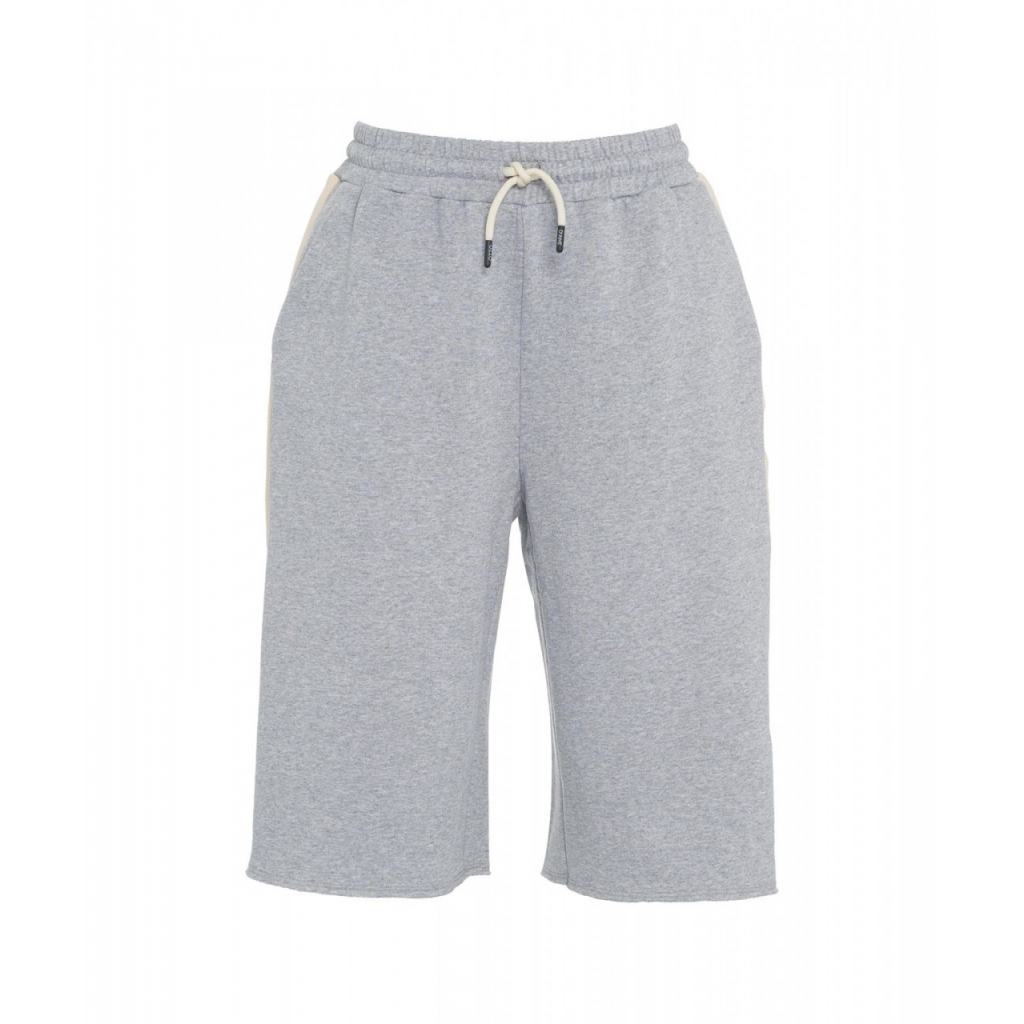 Pantaloni corti da jogging grigio chiaro